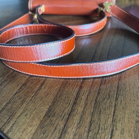 Bally Vintage Brown Leather Top Handle Purse with Strap Made in Italy - Picture 9 of 13